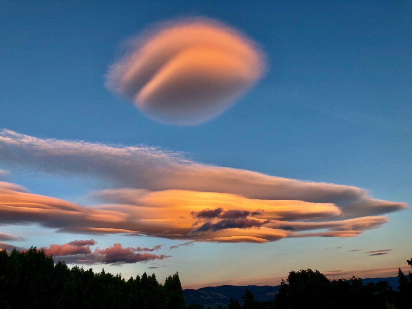 Clouds over Hood River